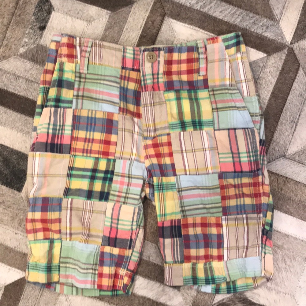 Gap NWOT size 8 madras patchwork kids shorts